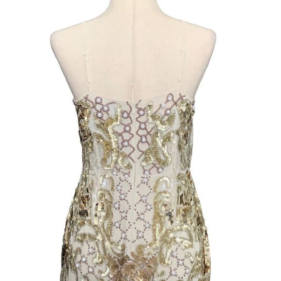 Asos Design Edition Pearl Placement Cami Mini Dress | Size 6 - Picture 7 of 12